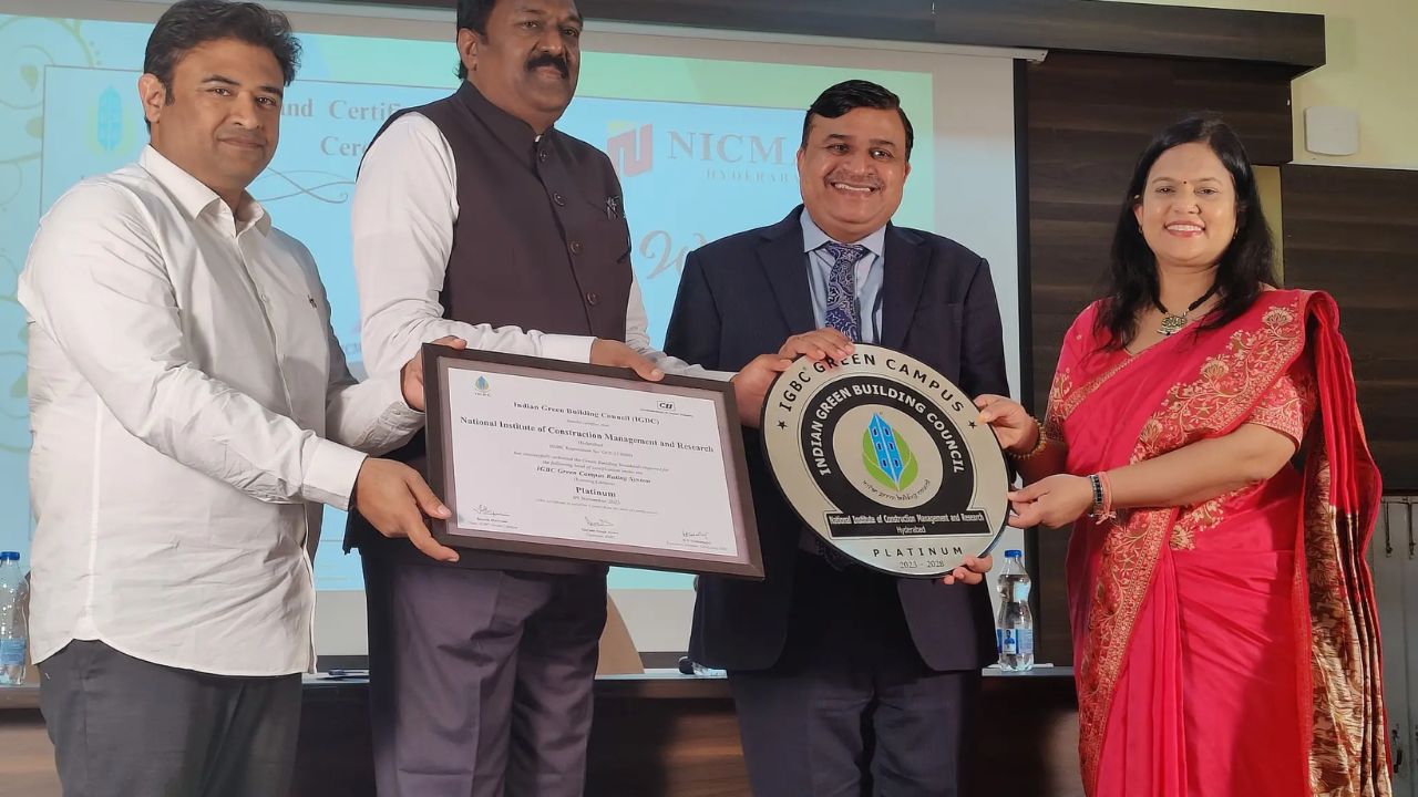 Usthadian Academy / NICMAR Hyderabad Achieves Platinum Certification Under IGBC Green Campus Rating | 15 jan 2024 Usthadian Academy / NICMAR Hyderabad Achieves Platinum Certification Under IGBC Green Campus Rating
